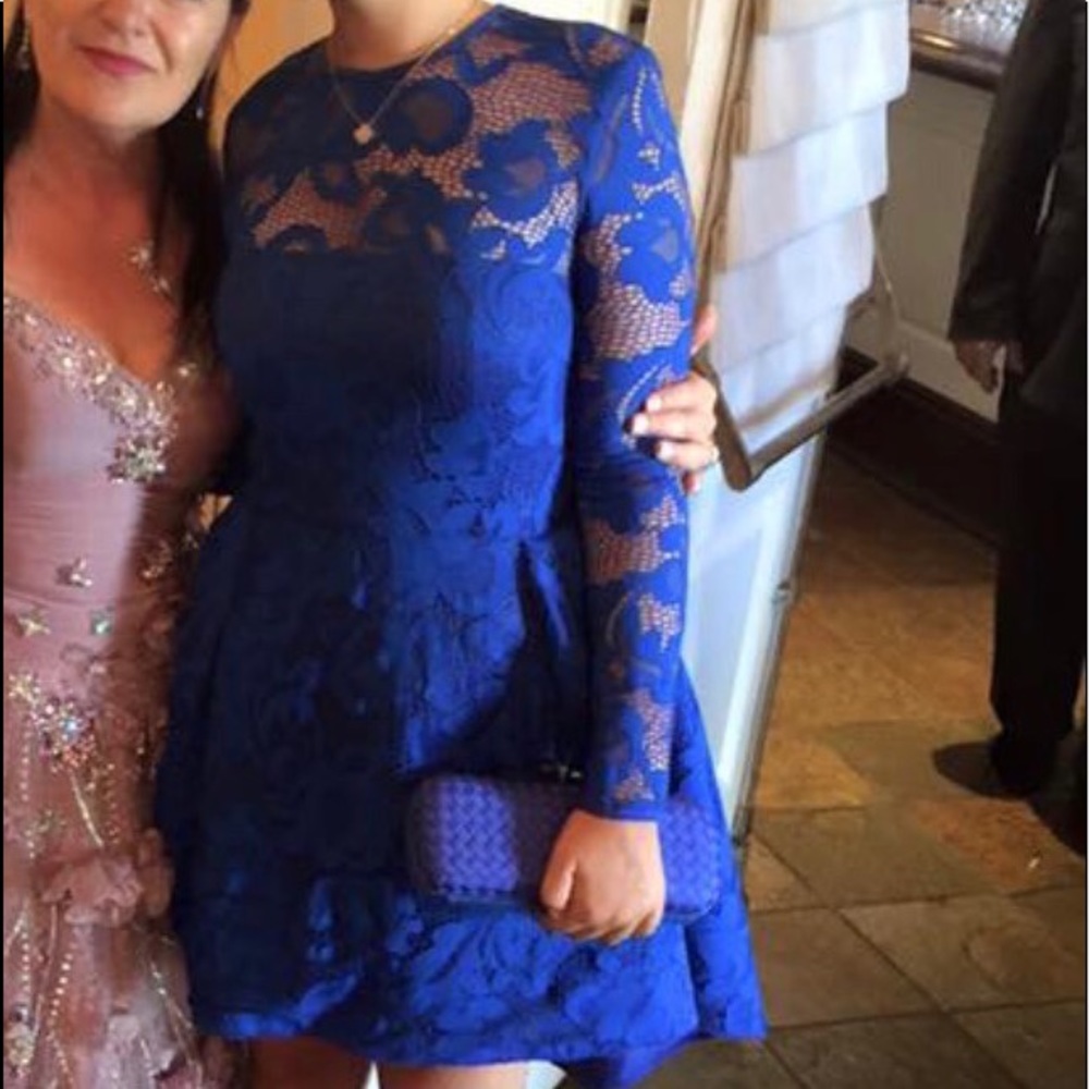 ISSUE NEW YORK ROYAL BLUE lace dress